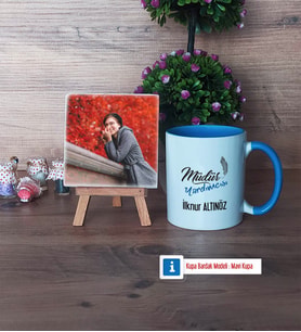 Müdür Yardımcısı Fotoğraflı Dekoratif Taş, Kupa Bardak Beyaz Hediye Öğretmenler Günü Hediyesi (Model 4)