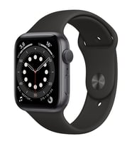 Apple Watch 2-3-4-5 Uyumlu 42mm 44 mm Spor Silikon Kordon Kayış (Siyah)