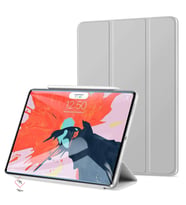 Apple iPad Pro 11 3. Nesil 2021 Kılıf PU Deri Smart Standlı Case A2377 A2459 A23 (Gri)