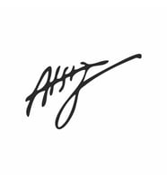 Nihal Atsız İmza Araba Sticker siyah 21x14 CM (Siyah)