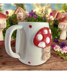 3D Kabartmalı El Emeği Göz Nuru Şirinler Seramik Kupa Bardak 400 ML Hediye Paketi Yapılır (Beyaz)