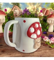 3D Kabartmalı El Emeği Göz Nuru Şirinler Seramik Kupa Bardak 400 ML Hediye Paketi Yapılır (Beyaz)