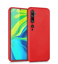 Microsonic Matte Silicone Xiaomi Mi Note 10 Pro Kılıf (Kırmızı)