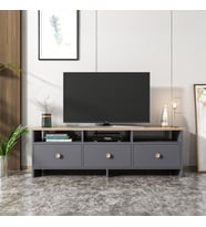 OSLO 3 KAPAKLI TV SEHPASI, TV ÜNİTESİ (Antrasit)