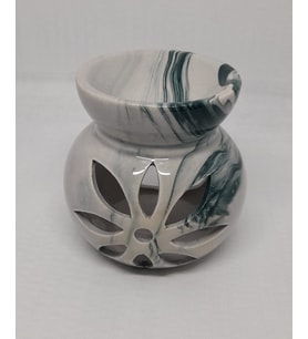 KANTVANTA LOTUS ÇİÇEĞİ EBRULİ DESENLİ BUHURDANLIK (Yeşil)