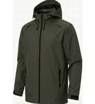 Ghassy Co.Erkek Rüzgarlık/Yağmurluk Outdoor Omuz Detaylı Mevsimlik Füme Spor Ceket (Haki)