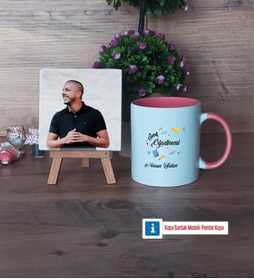 Sınıf Öğretmeni Fotoğraflı Dekoratif Taş, Kupa Bardak Beyaz Hediye Öğretmenler Günü Hediyesi (Model 6)