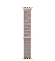 Microsonic Apple Watch Series 4 44mm Hasırlı Kordon Woven Sport Loop (Bej)