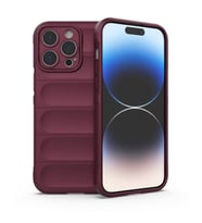 IPHONE 13 PRO UYUMLU OPTİMUM LENS KORUMALI SİLİKON KILIF (Bordo)