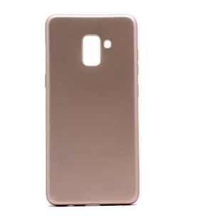 Samsung Galaxy A8 Plus 2018 Kılıf Soft Mat Premier Case (Gold)