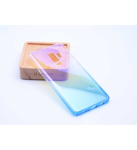 Galaxy S9 Plus Kılıf Parlak Renk Geçişli Kılıf (Mavi)