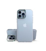 iPhone 13 Pro Kılıf Skuba Köşeleri Korumalı Kamera Standlı Kılıf (Koyu Yeşil)
