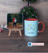 Doğum Günü Hediyesi Fotoğraflı Dekoratif Taş, Kupa Bardak Beyaz Hediye (Model 13)