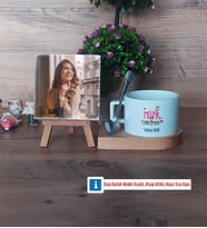 Müzik Öğretmeni Fotoğraflı Dekoratif Taş, Kupa Bardak Beyaz Hediye (Model 8)