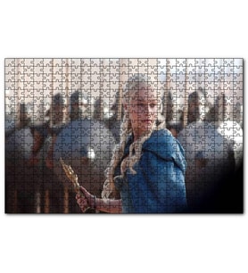 Cakapuzzle Daenerys Targaryen ve Askerler  Puzzle Yapboz MDF (Ahşap) (1000 Parça)