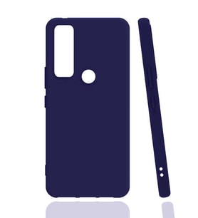 TCL 20 SE Kılıf Zore Biye Silikon Kılıf (Lacivert)