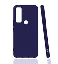TCL 20 SE Kılıf Zore Biye Silikon Kılıf (Lacivert)