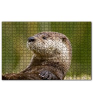 Cakapuzzle Su Samuru Yakın Plan  Puzzle Yapboz MDF (Ahşap) (500 Parça)