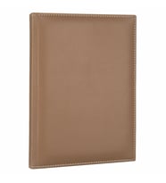 Deri Defter Günlük Journal Ajanda Tarihli Çizgili 168 Yaprak Rainbow Vegan 17X24 cm (Vizon)