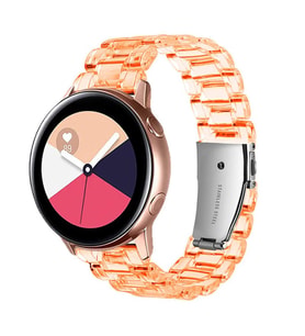 Amazfit GTS Bip Lite S Kordon 20mm Şeffaf Baklalı Kordon (Turuncu)