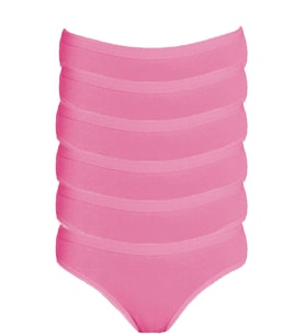 Tutku Kadın Elastan Düz Bikini Külot 6'lı Avantaj Paketi - TKD0715
