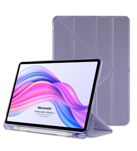 Microsonic Honor Pad X8 Pro Kılıf Origami Pencil Siyah (Lila)