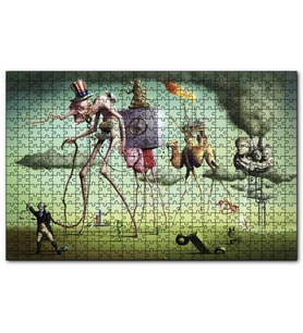 Cakapuzzle Sürreal İmgeler Absürd Çizimler  Puzzle Yapboz MDF (Ahşap) (255 Parça)