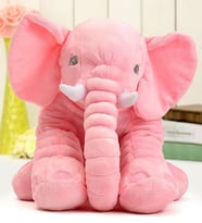 Uyku Arkadaşım Fil Peluş Fil 90 cm Dev (Lila) (Pembe)