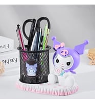 Kuromi Anime Disney Karikatür Kawaii Sevimli Öğrenci Kırtasiye Masaüstü Dekorasyon Kalemlik (Mor)