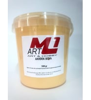 M1 ART Akrilik Boya 1.kg --10 Renk Seçeneği, Ahşap, Tuval, Seramik , Duvar ,Taş (Turuncu)