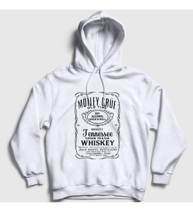Presmono Unisex Beyaz Whiskey Mötley Crüe Kapüşonlu Sweatshirt 167620tt (Beyaz)