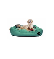Prado Yıkanabilir Büyük Irk Köpek Yatağı Minder 90x70cm (Yeşil)