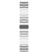 Galaxy Watch 42mm KRD-27 Şeffaf Renkli Transparan Silikon Kordon (Renksiz)