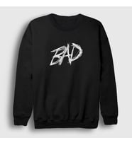 Presmono Unisex Beyaz Bad XXXTentacion Sweatshirt 47154tt (Siyah)