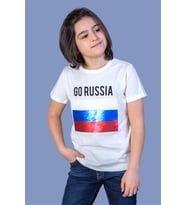Toontoy Erkek Çocuk Go Russia Nakışlı Tişört (Ekru)