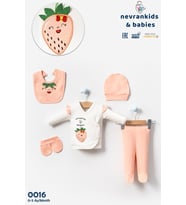 ÇİLEK BASKILI 5'Lİ ZIBIN SET (Pembe)