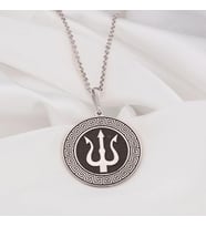 Kişiye Özel 925 Ayar Gümüş Poseidon Kılıcı Kolye (Gümüş)