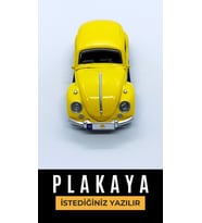 Kişiye Özel Plaka Yazılı Vosvos (Sarı)