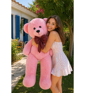 Pandamkee 140 Cm Sevgiliye Özel Ayı (Pembe)