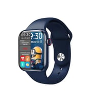 Hw16 Akıllı Saat Smart Watch 1.75 inc Ekran Türkçe Menü Konuşma Özellikli Tüm Akıllı Telefonlarla Uyumlu (Lacivert)