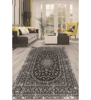 Dijital Kaymaz Taban Yıkanabilir Modern Renkli Salon Halısı Mutfak Halısı Yolluk ND-HT-124 (Gri)