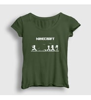 Presmono Kadın Sarı Arrows Minecraft T-Shirt 29145tt (Haki)