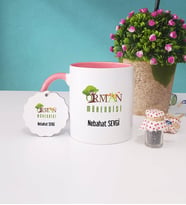 Orman Mühendisi Kupa Bardak ve Anahtarlık (Pembe)