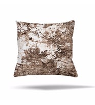 Çiçek Mozaik Kilim Etnik Desen Gizli Fermuarlı Yastık Kılıfı Kırlent Kılıfı Koltuk Yastık Kılıfı  (Kahverengi Açık)