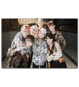 Cakapuzzle Kore Pop Grubu BTS Üyeleri  Puzzle Yapboz MDF (Ahşap) (500 Parça)