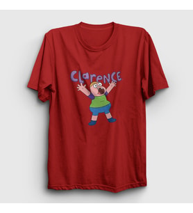 Presmono Unisex Beyaz Happy Clarence T-Shirt 458383tt (Kırmızı)