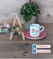 Patoloji Teknikeri Türk Kahvesi Fincanı Ahşap Altlıklı ve Fotoğraflı Ahşap Anahtarlık Hediye Tıp Bayramı Hediyesi (Model 6)