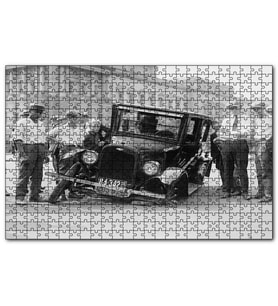 Cakapuzzle Antika Chevrolet Tekerlek Arızası  Puzzle Yapboz MDF (Ahşap) (500 Parça)