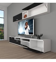 Decoraktiv Eko 5200 Slm Tv Ünitesi Tv Sehpası (Siyah - Beyaz)