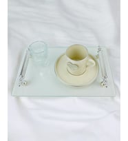 Devotion Damat Kahve Fincan Tepsisi (Gri)